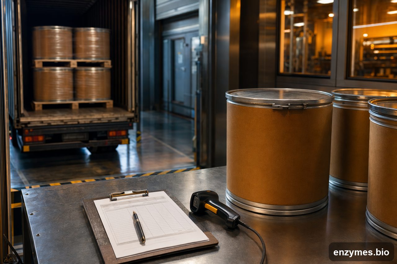 Glucoamylase — handling storage