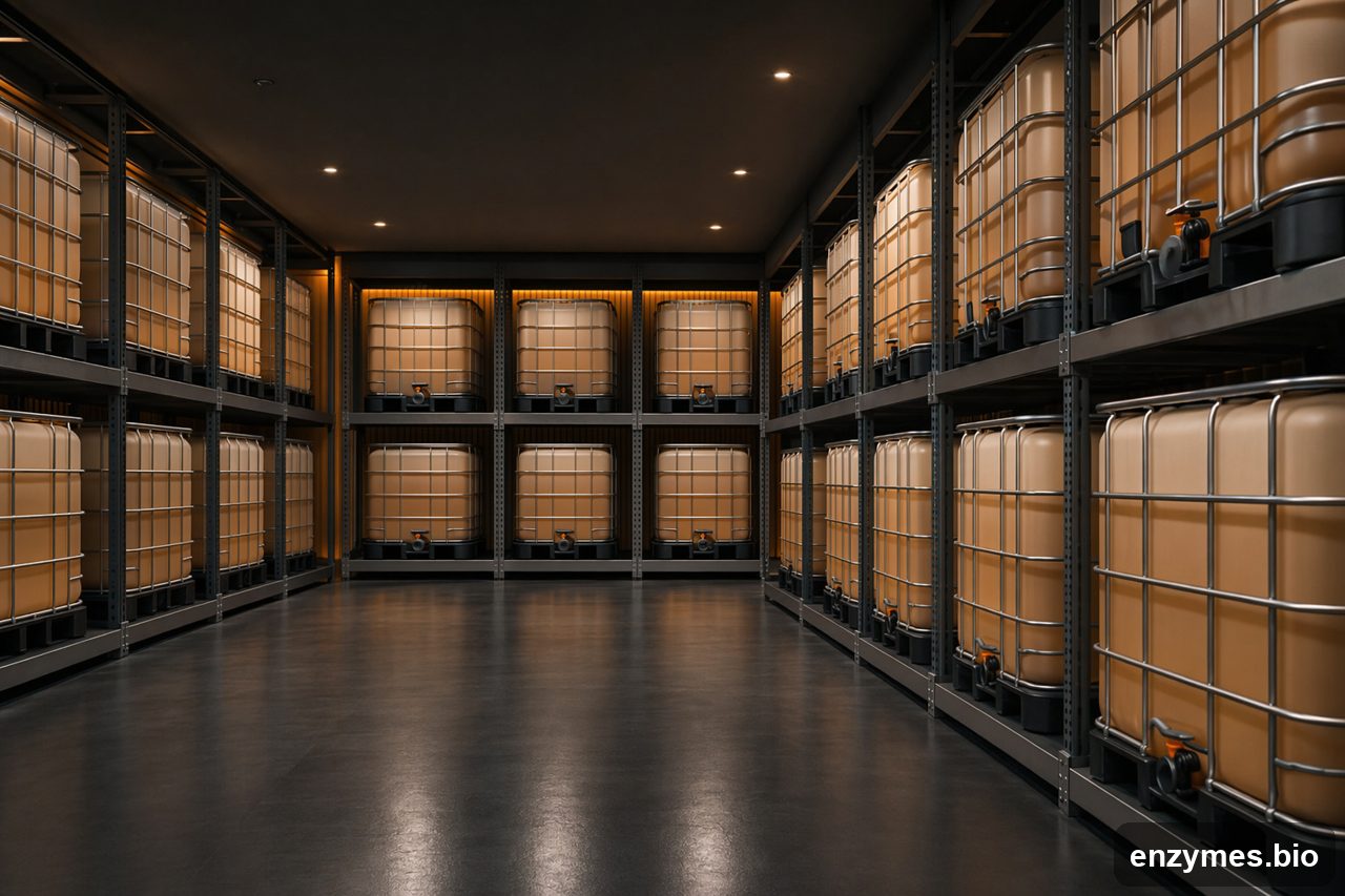 Glucoamylase — handling storage
