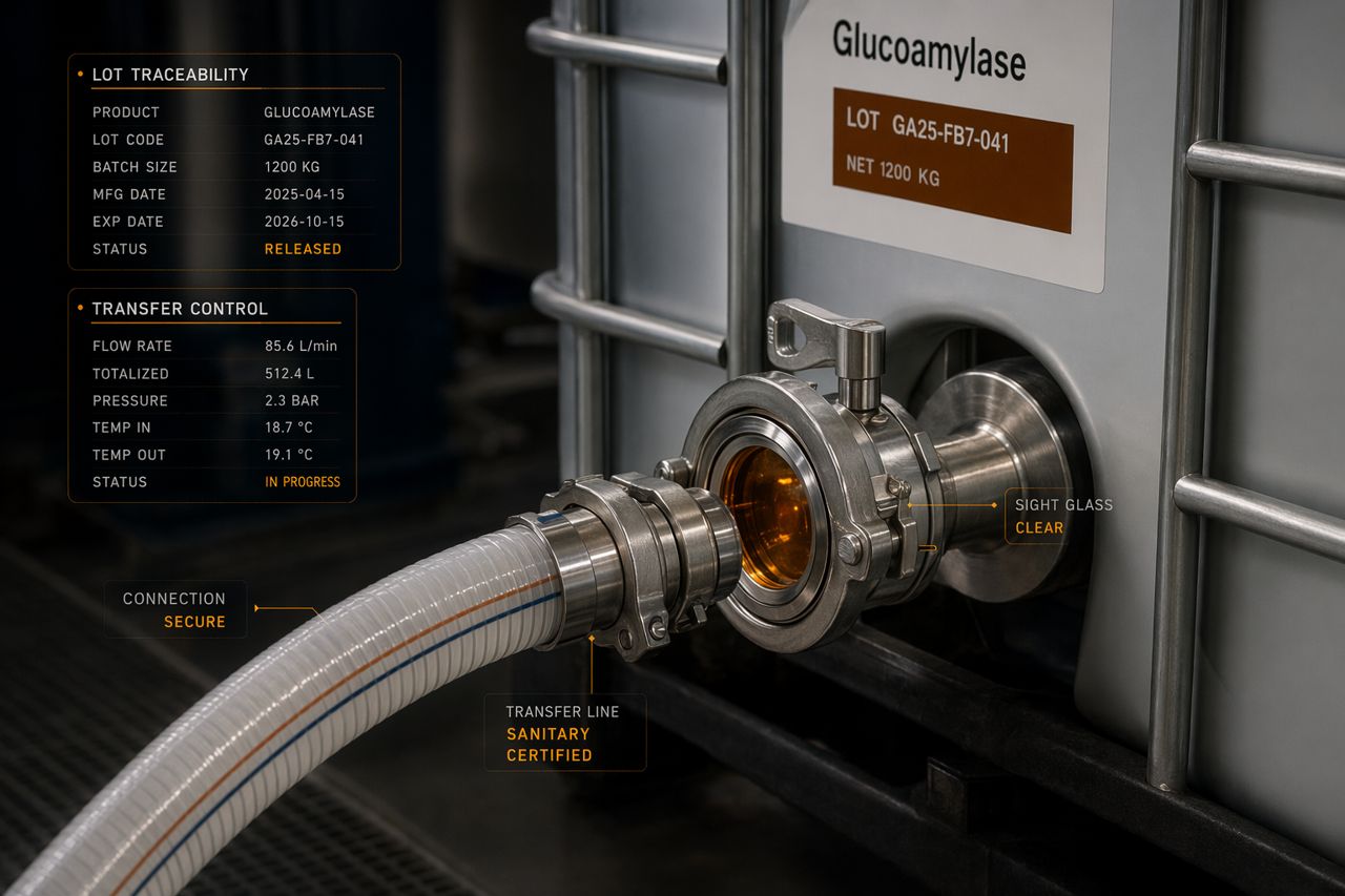 Handling and Storage Basics for Bulk Glucoamylase