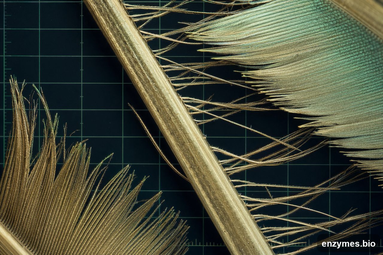 Keratinase in feather waste valorization