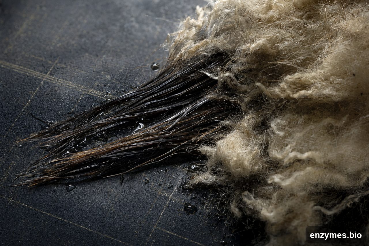 Keratinase in leather tannery