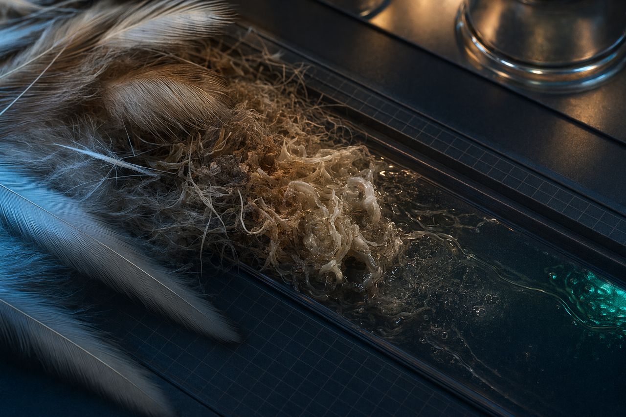 Keratinase Enzyme for Keratin-Rich Materials | QuillFoundry