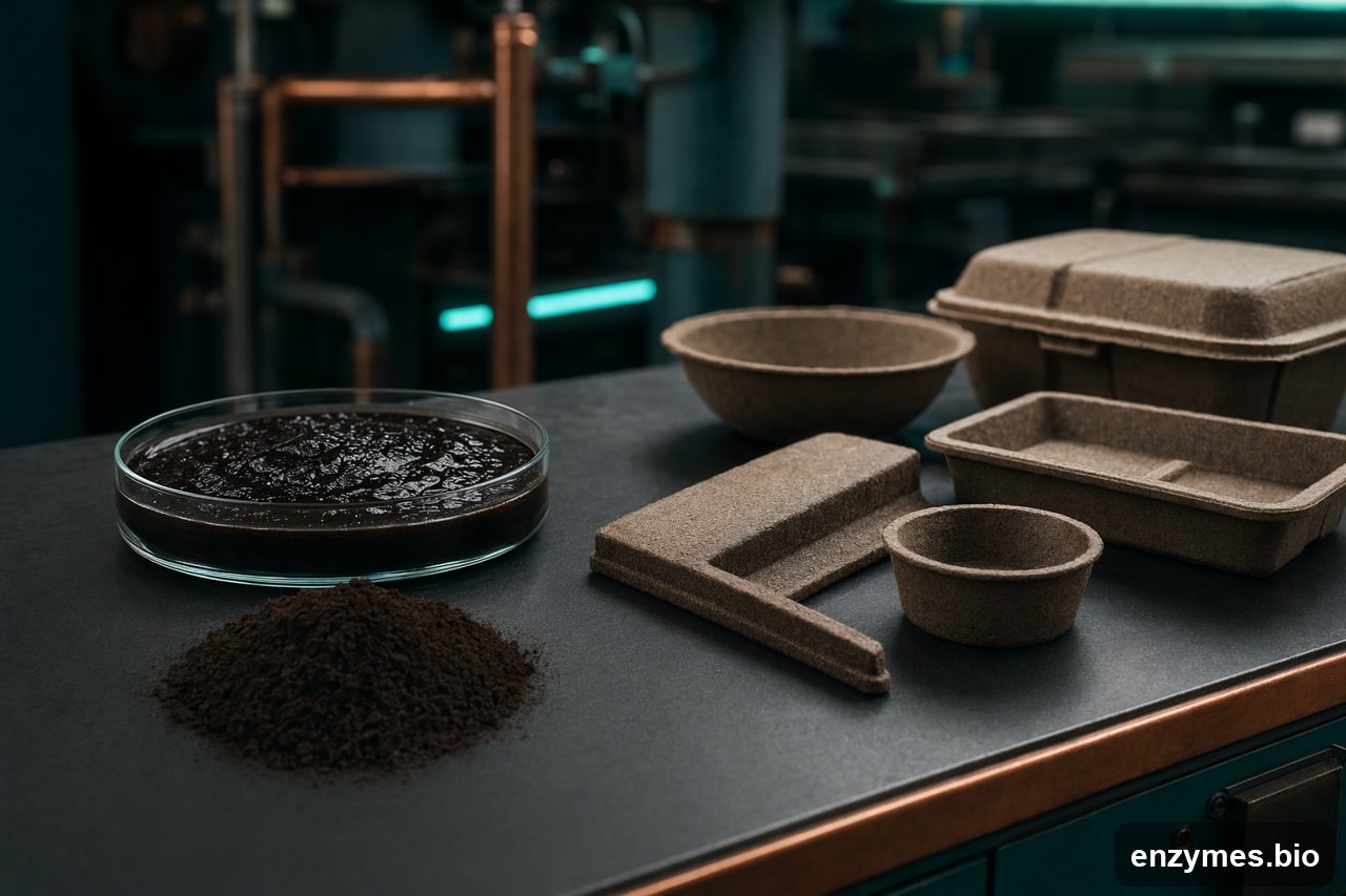 Laccase in lignin biomaterials