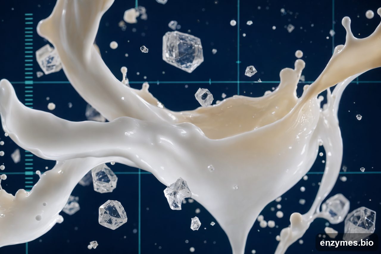 Lactase in fluid dairy cream