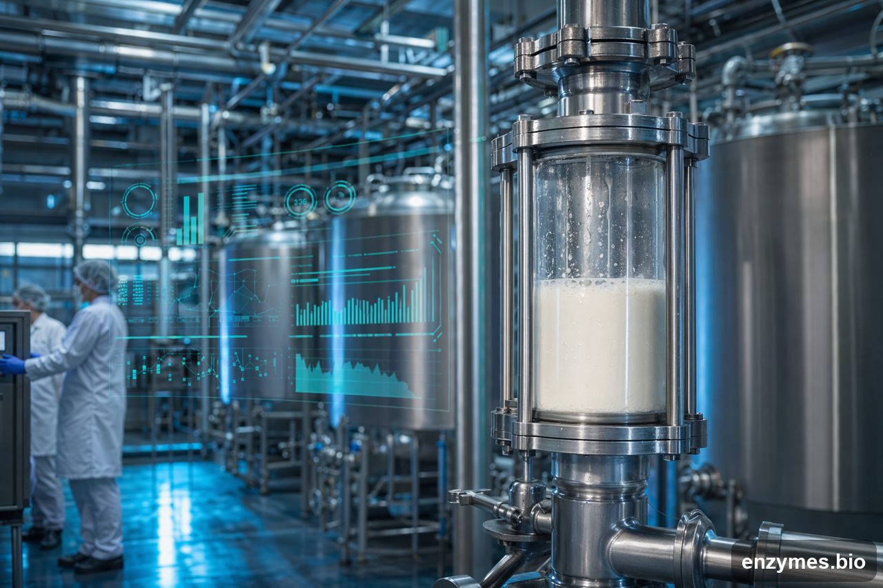 Lactase in lactose free milk