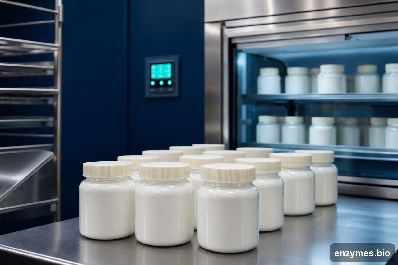 Lactase — lactase storage handling