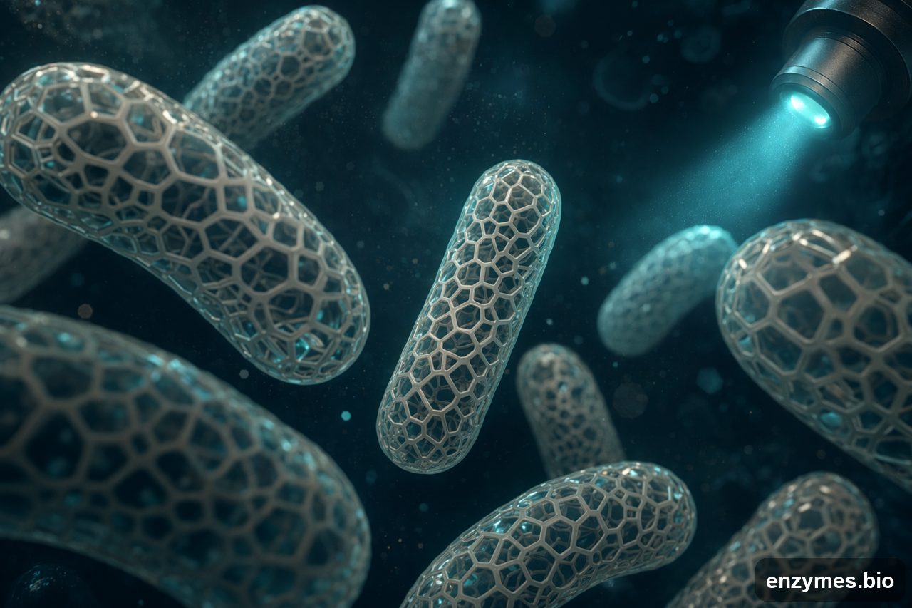 Lysozyme in bacterial cell lysis