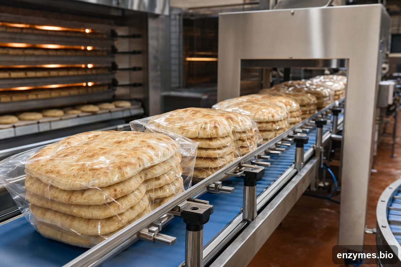 Maltogenicamylase in tortillas flatbreads