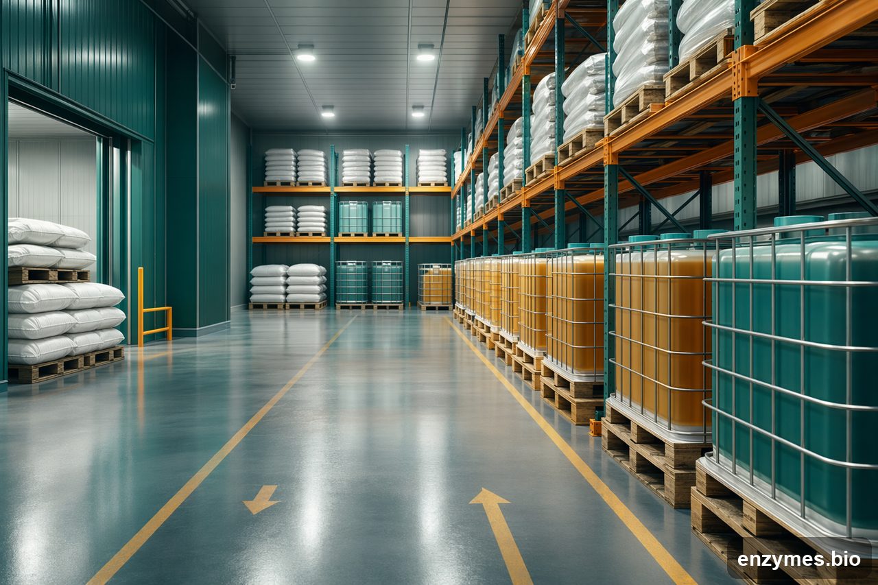 Mannanase — mannanase handling storage