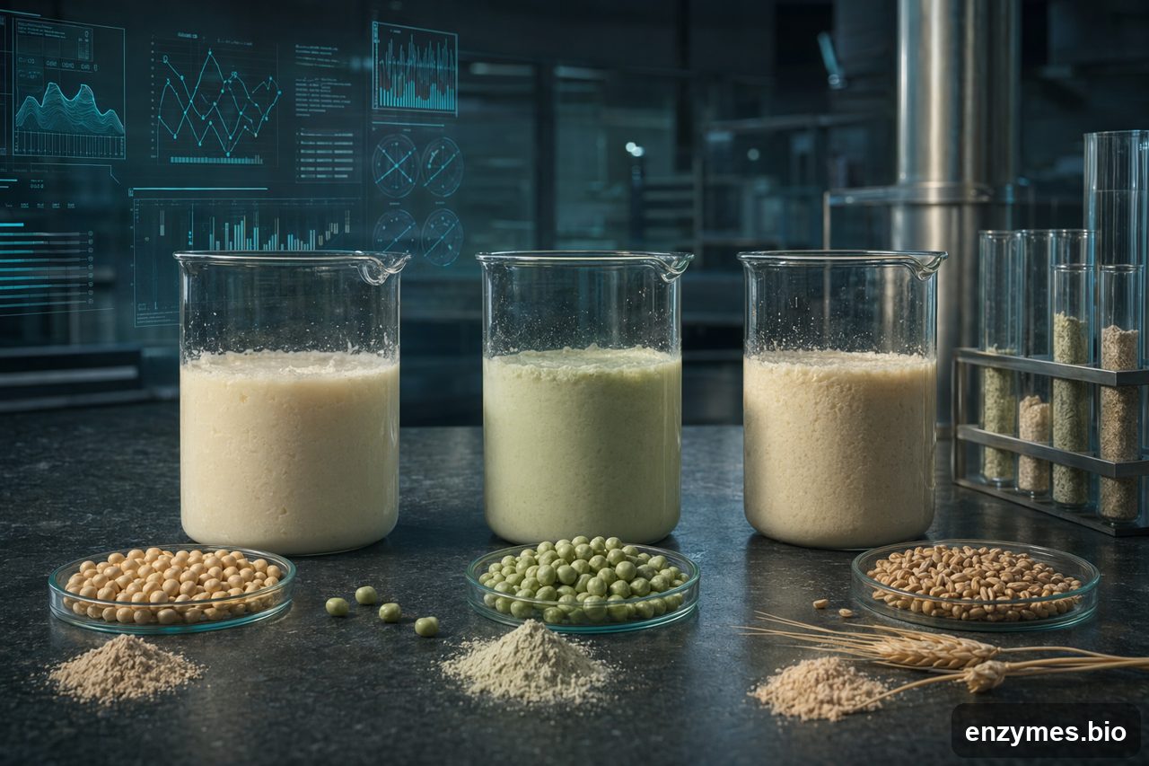 Neutralprotease in plant protein processing