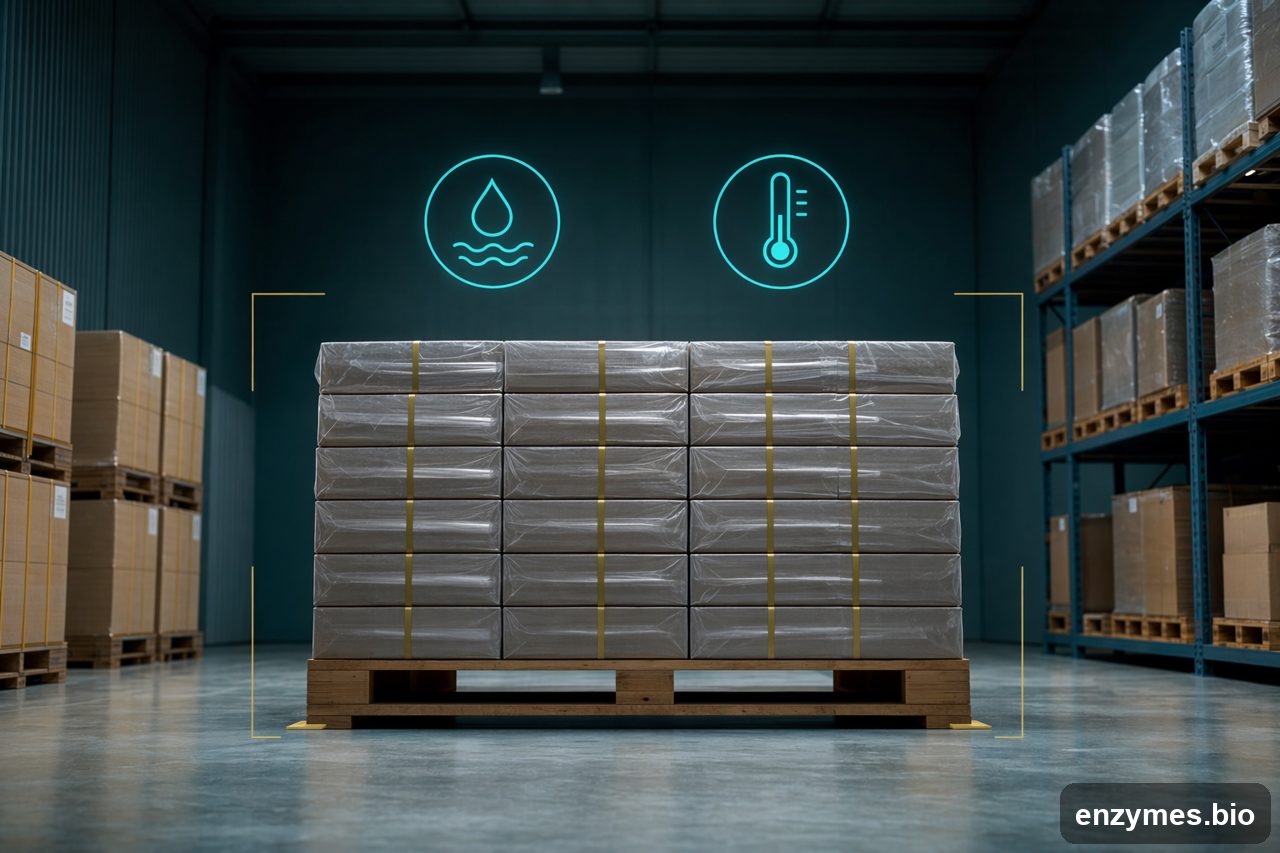 Neutralprotease — handling storage