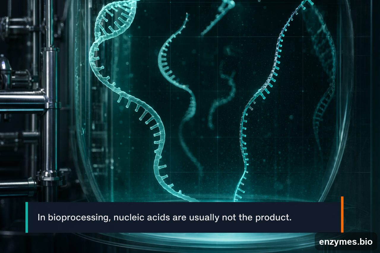 Nuclease in bioprocessing downstream processing