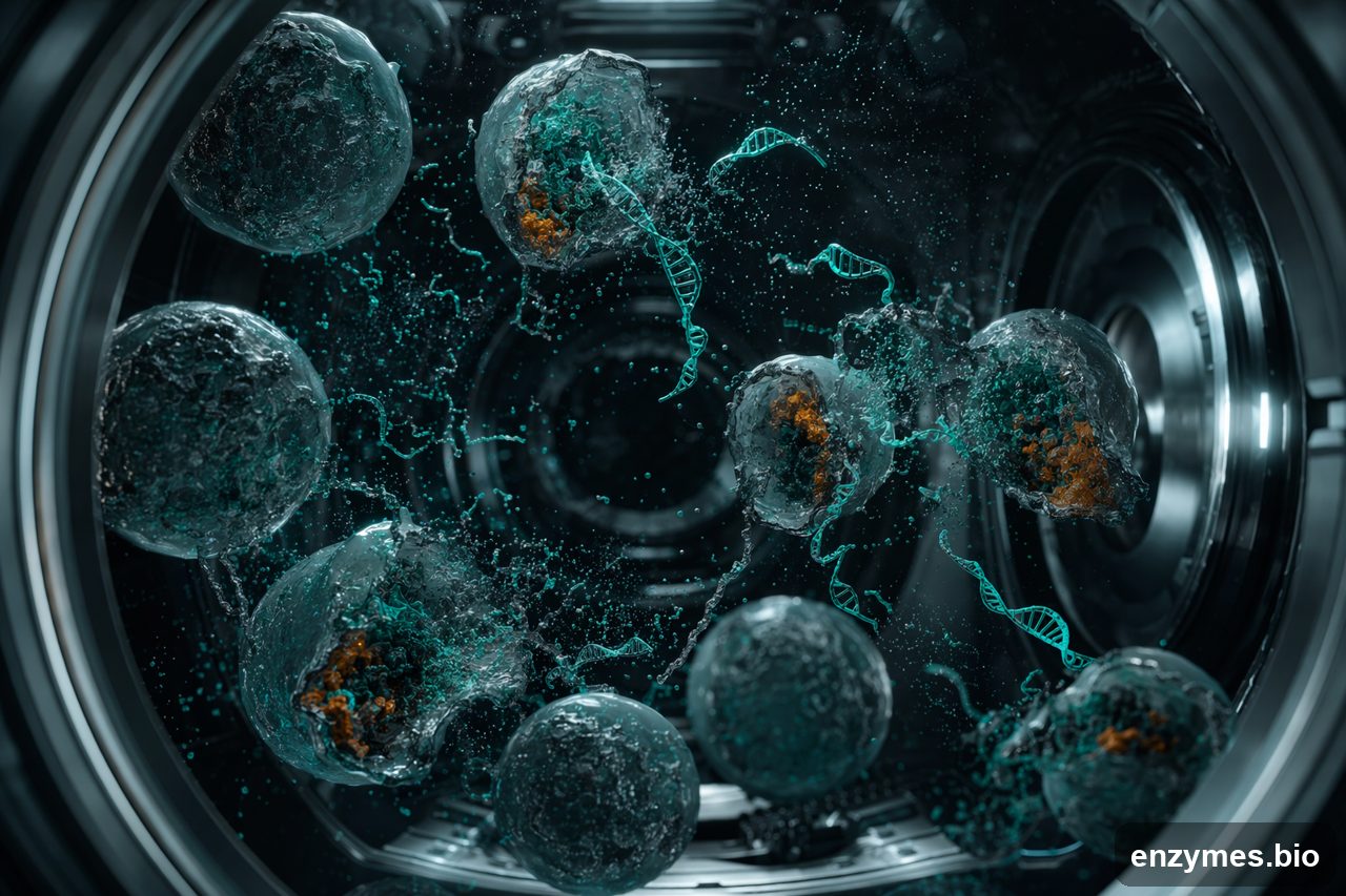 Nuclease — nucleic acids lysate viscosity