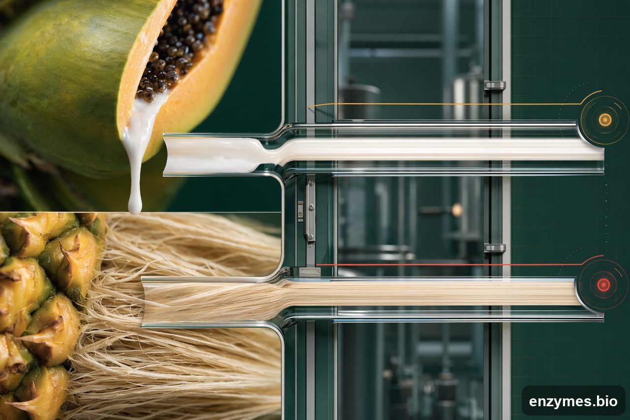 Papain — papain vs bromelain