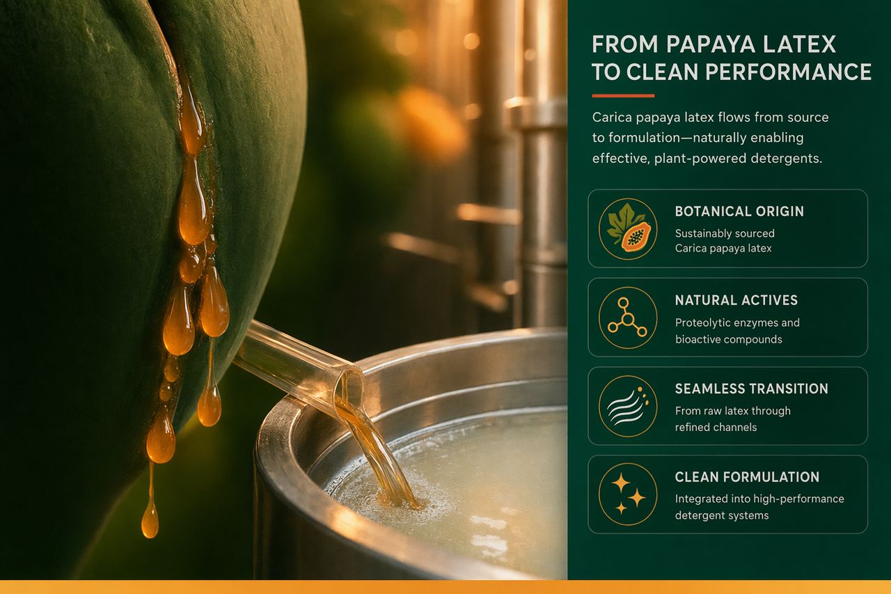 Papain for Protein Stain Removal | Detergent & Cleaning Formulations