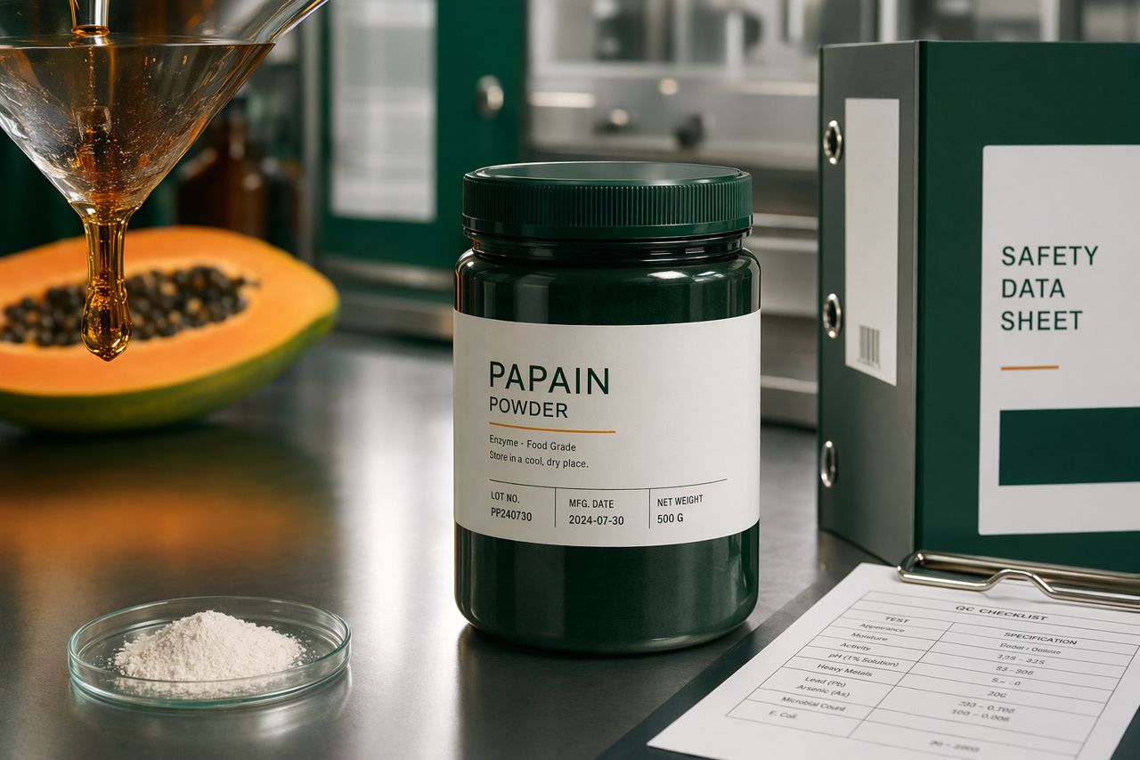 Papain: Sicherheits- und Kennzeichnungsaspekte für industrielle Einkäufer