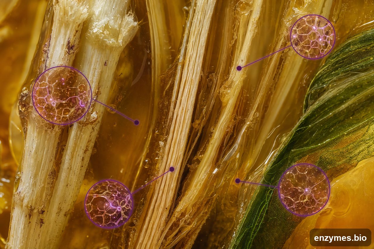 Pectinase in fiber retting