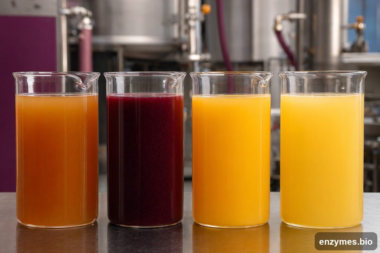 Pectinase in fruit juice clarification