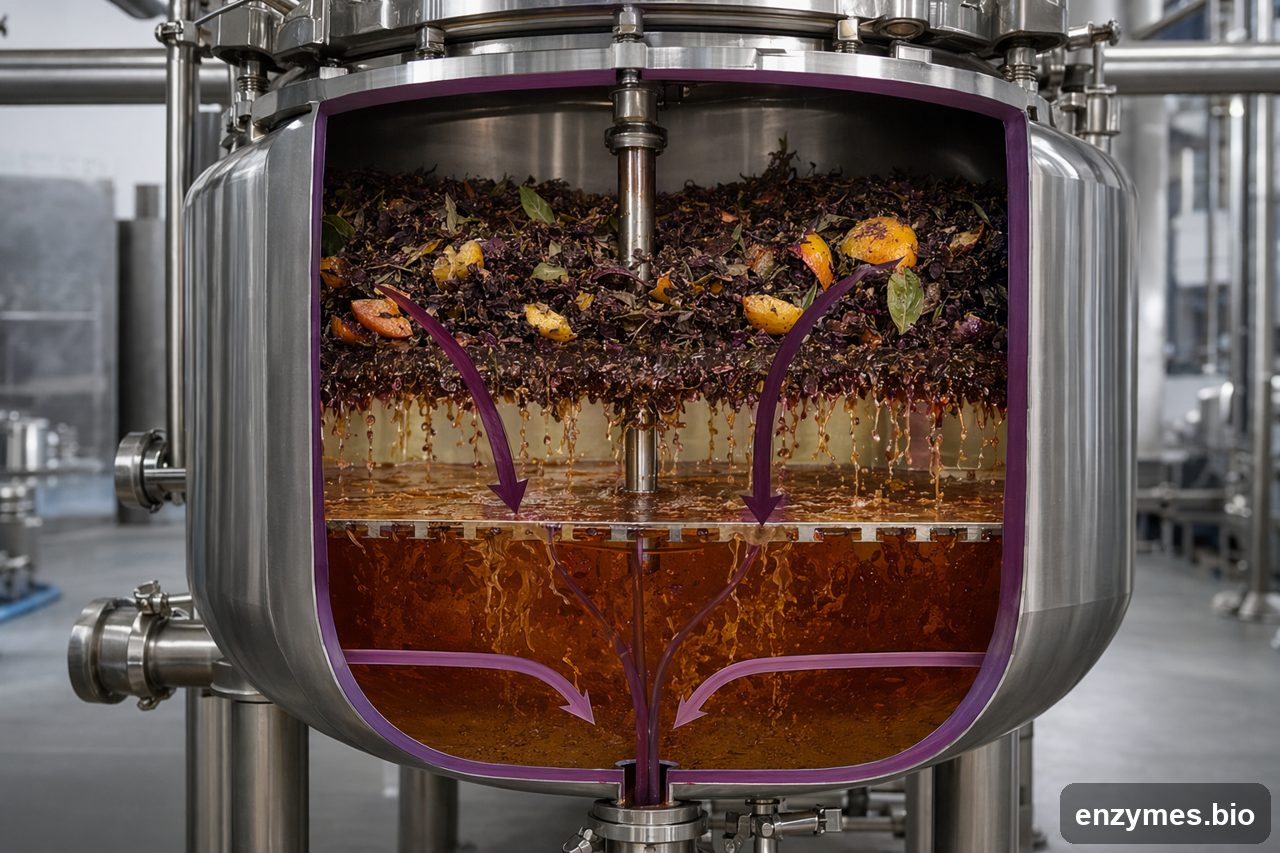 Pectinase in tea plant beverages