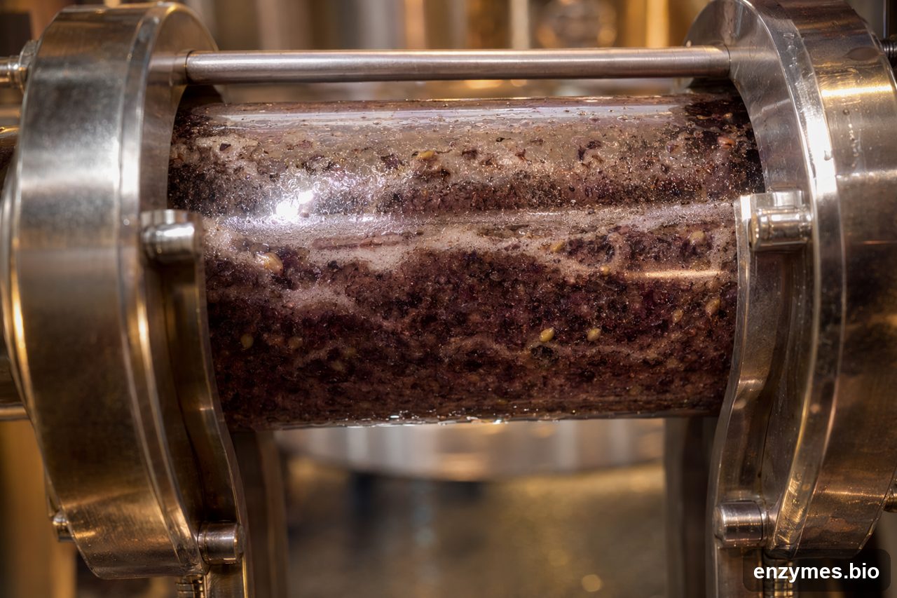 Pectinase in winemaking grape must