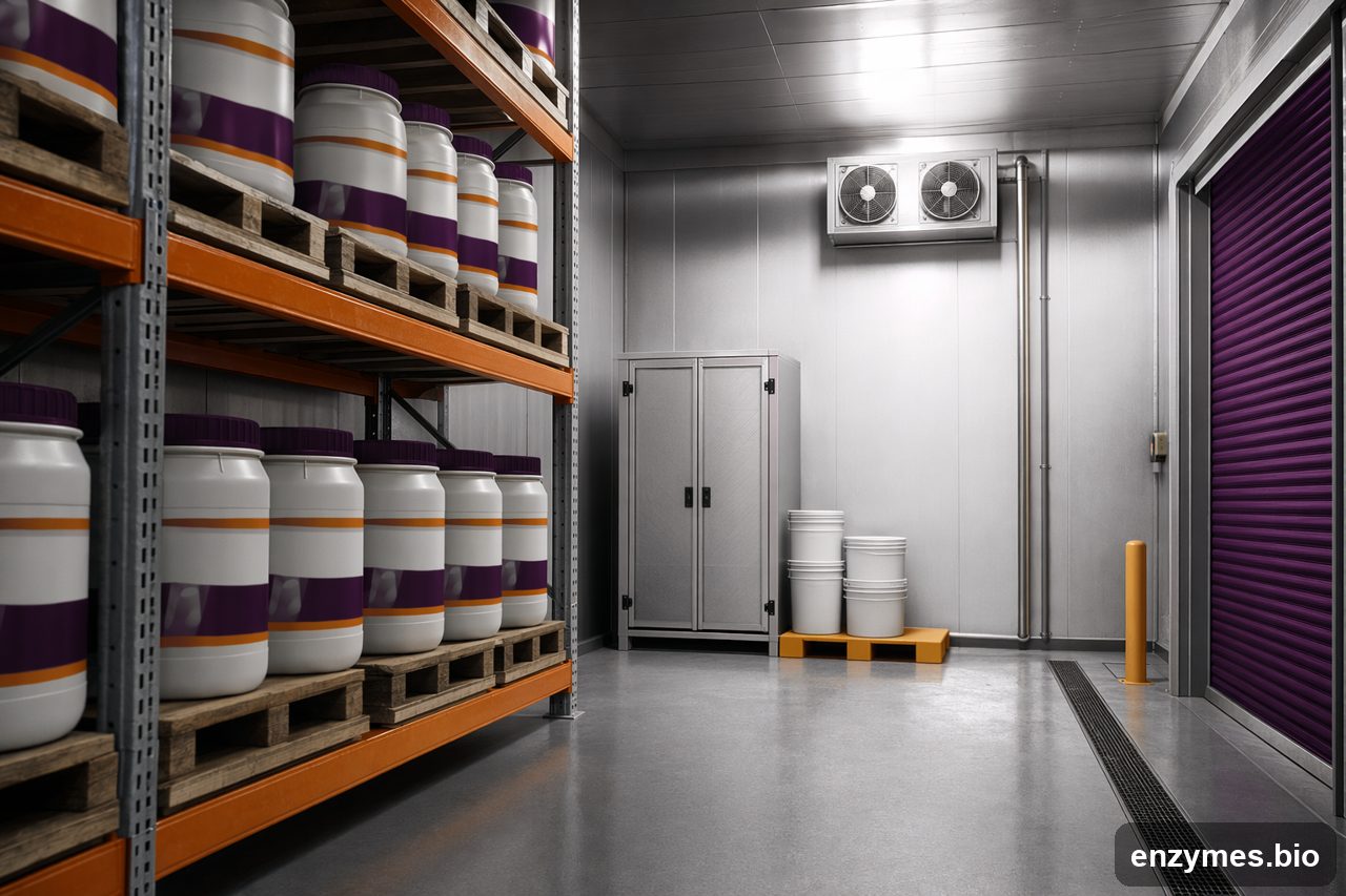 Pectinase — pectinase storage handling