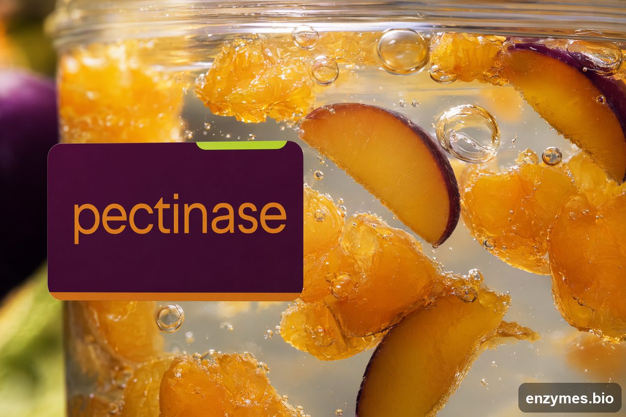 Pectinase — pectinase vs pectinolytic enzyme complex
