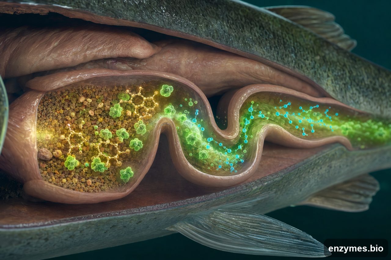 Phytase in aquaculture feed