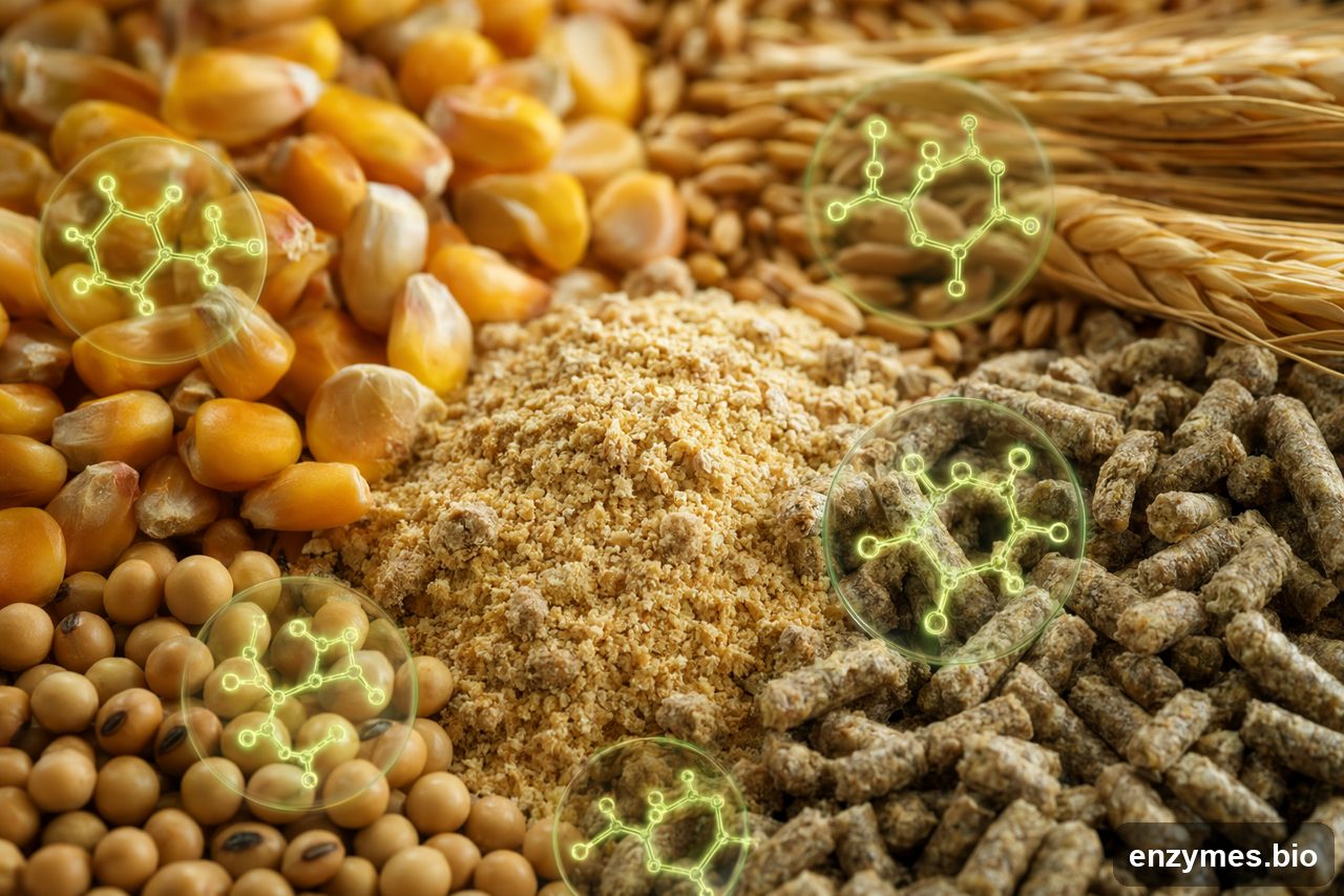 Phytase in poultry feed