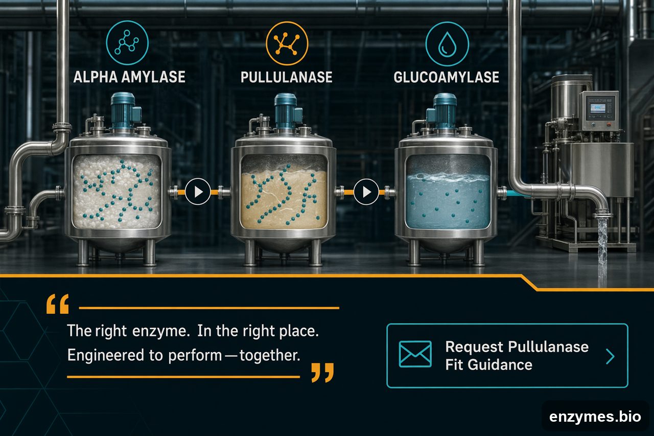 Pullulanase — pullulanase vs amylase glucoamylase