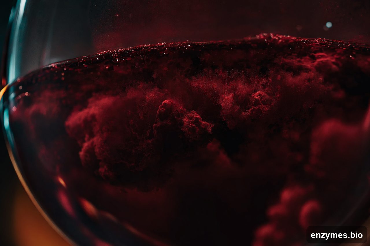 Tannase in wine