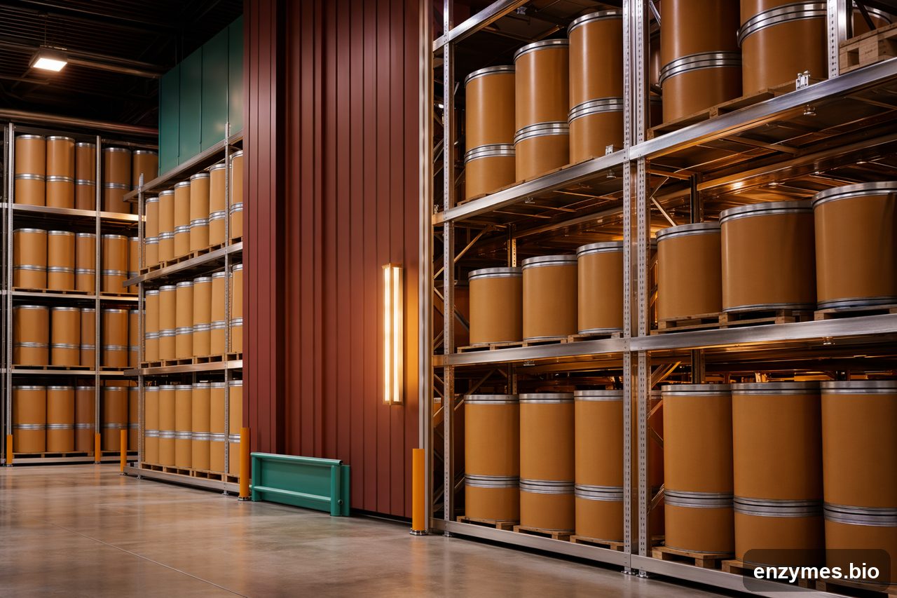 Tannase — tannase handling storage