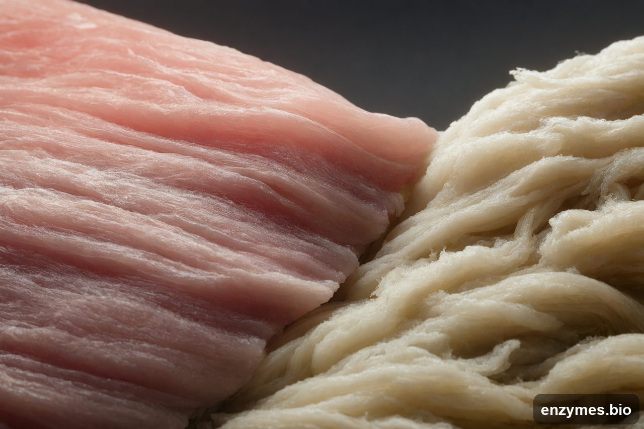 Transglutaminase in meat binding
