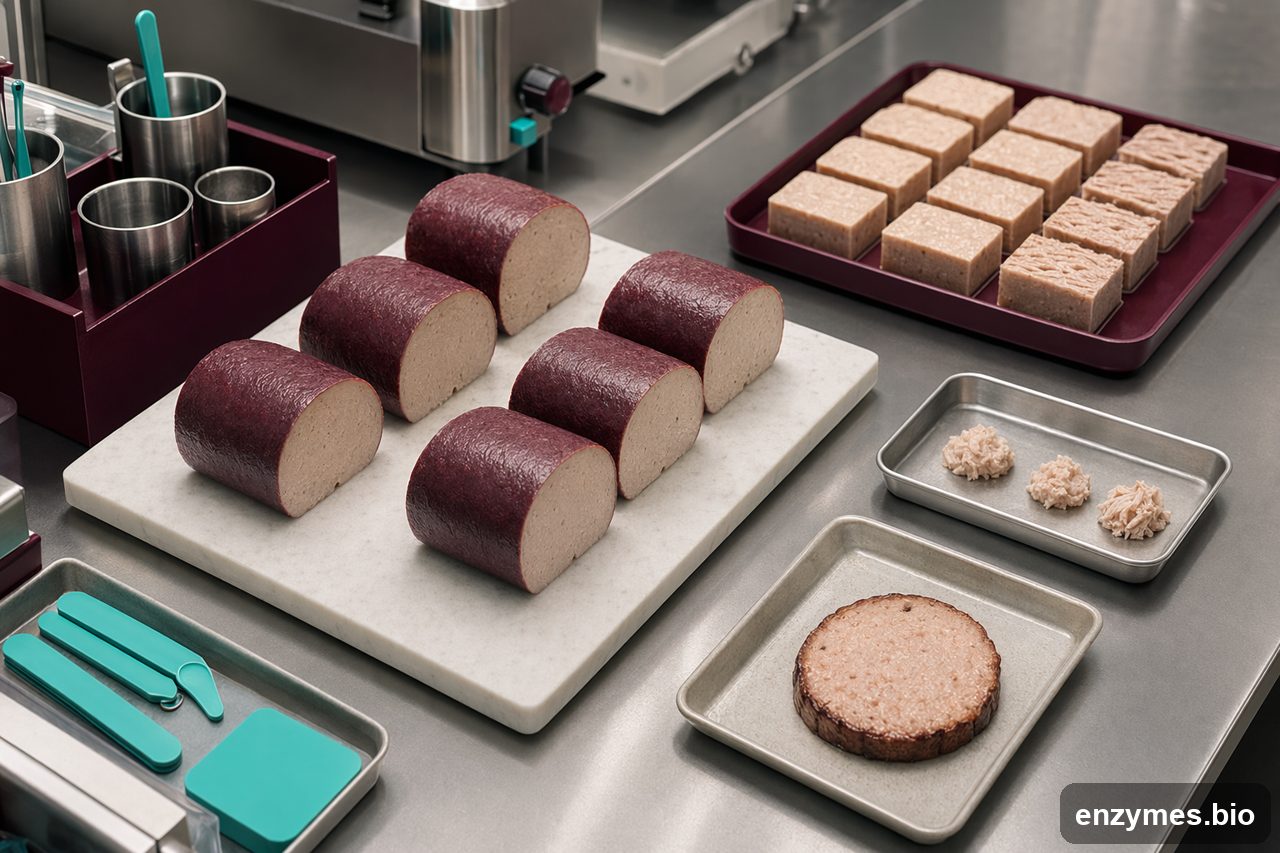 Transglutaminase in meat binding
