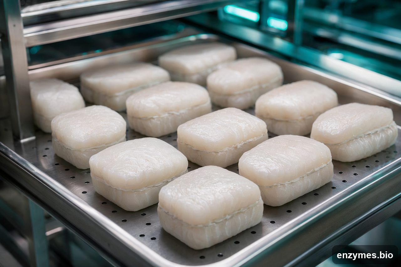 Transglutaminase in seafood