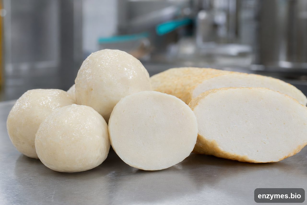 Transglutaminase in surimi