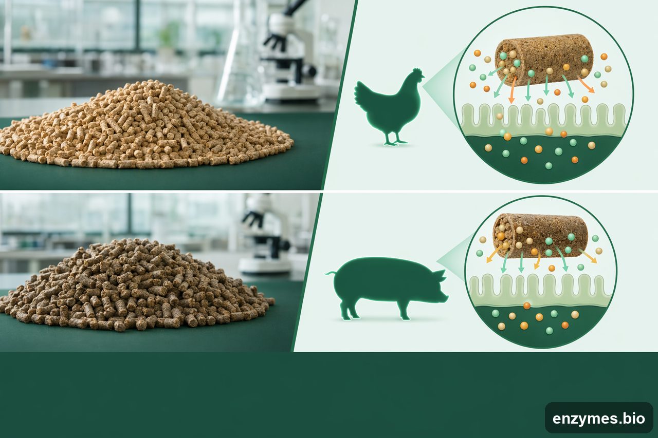 Xylanase in animal feed